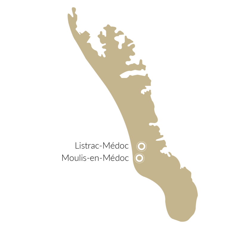 Listrac Médoc, haut médoc illustration carte